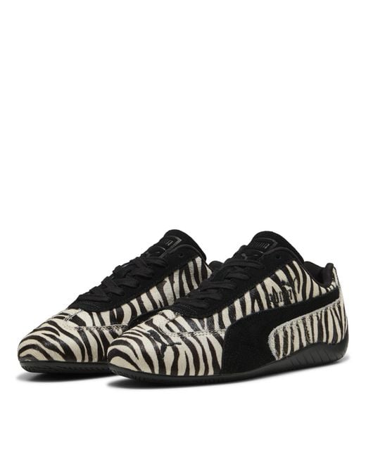 PUMA Black Speedcat Pony Low-Top Trainers