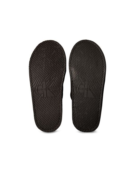 Calvin Klein Black Satin Mule Slippers