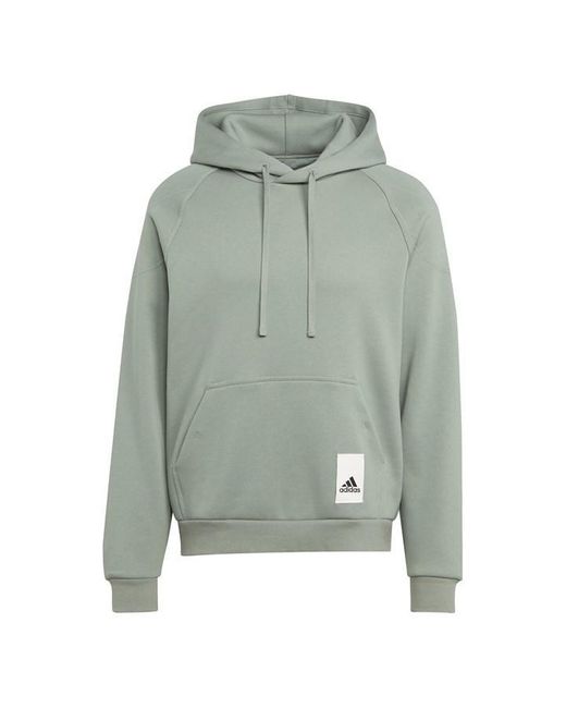 Adidas S M Caps Hoodie Silver Green Xs for men
