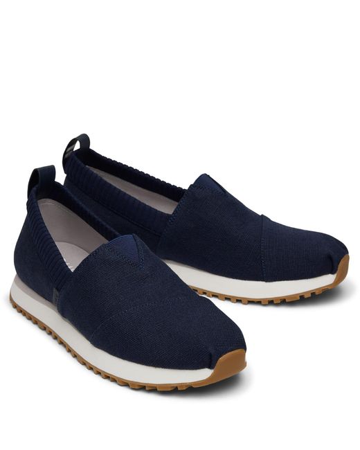 TOMS Blue Alpargata Resident 2.0 Trainers Size 6.5 for men