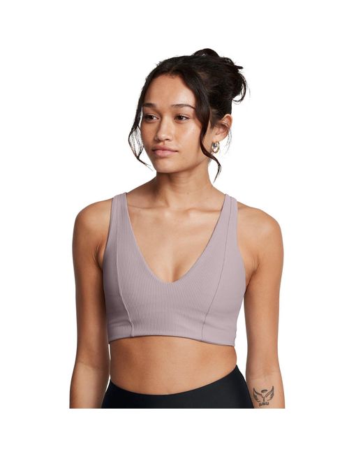 Under Armour Gray Rib Low Impact Sports Bra