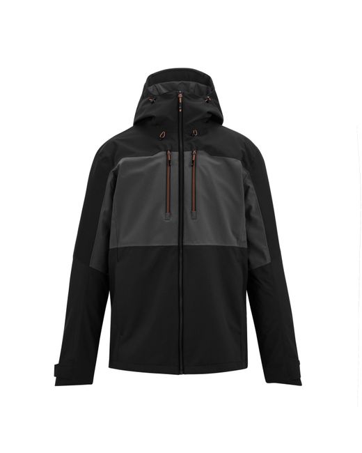 Regatta Black Maland Waterproof Hooded Jacket for men