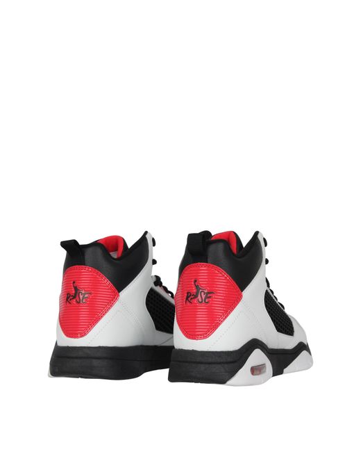 Rise Of Dawn White Reverse Basketball Trainers for men