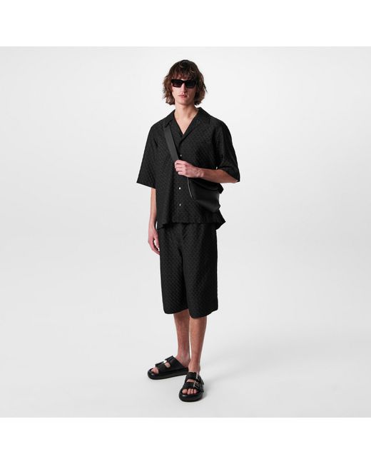 McQueen Black Bowling Shirt for men