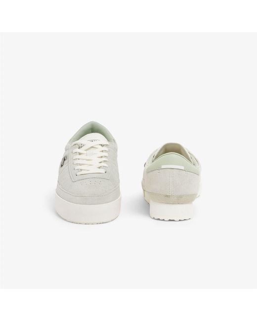 Lacoste White Aura Suede Sneakers
