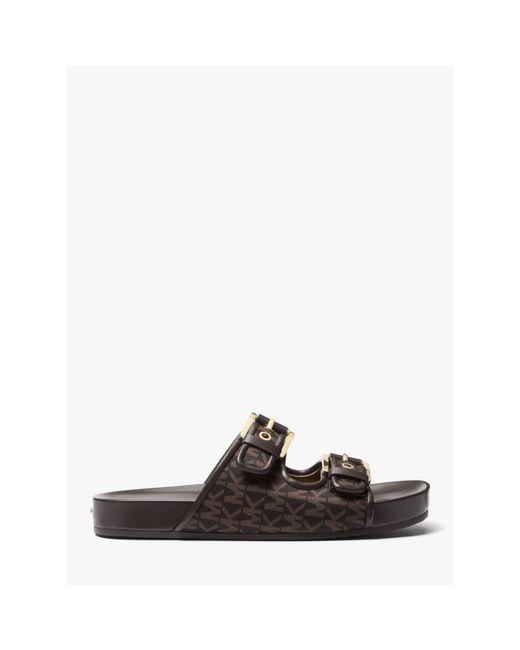 MICHAEL Michael Kors Brown Byers Flat Sandals