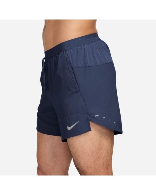 Nike Blue Stride 5In Performance Shorts for men