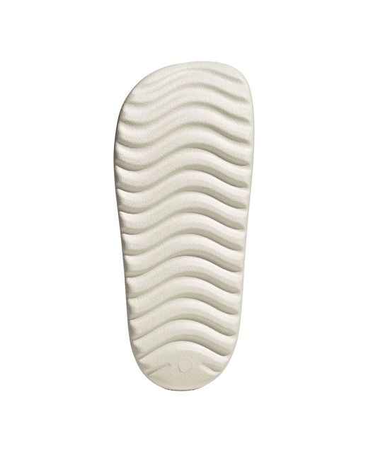 Adidas White Adilumia Flip Pool Sliders