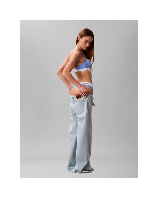 Calvin Klein Blue Modern Thong
