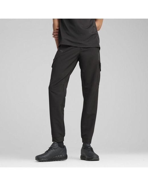 PUMA Black Pd Cargo Trousers for men
