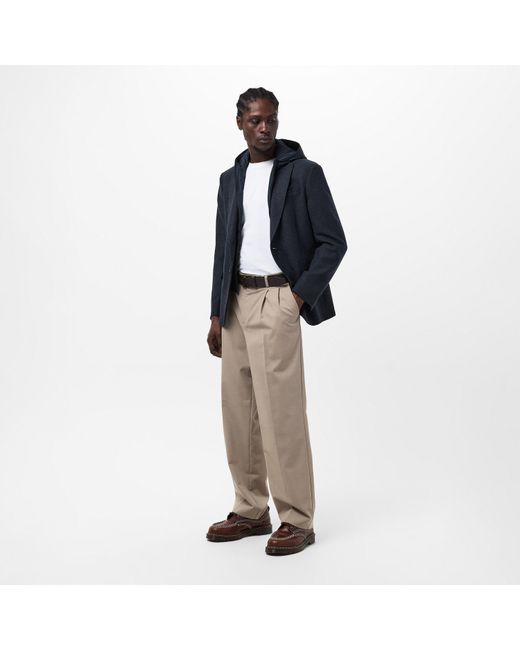 Pal Zileri Blue Structured Bomber Jacket for men