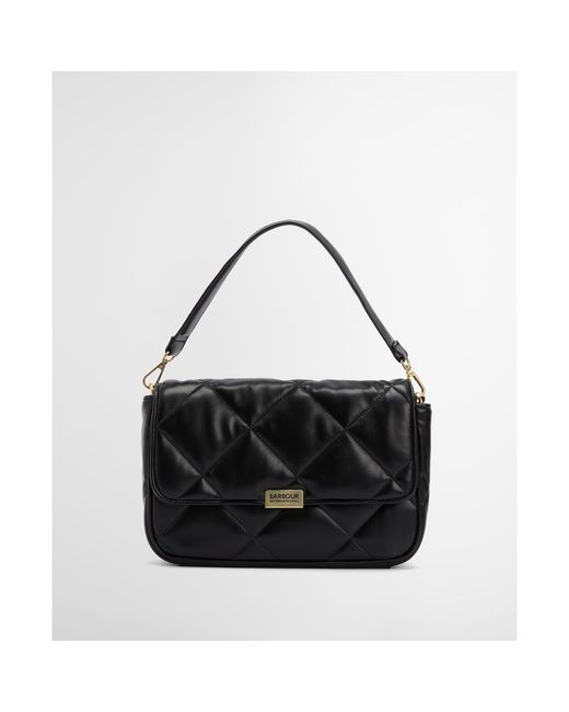 Barbour Black Soft Quilted Shoulder Bag