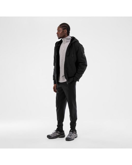 Moose Knuckles Black Tilden Bunny Insulated Bomber Jacket for men