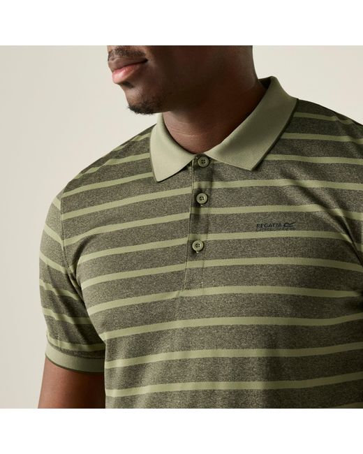Regatta Green Kildra Sweat-Wicking Polo Shirt for men