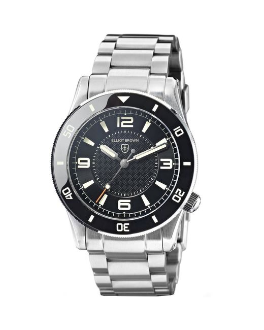 Elliot Brown Metallic Analogue Quartz Watch for men