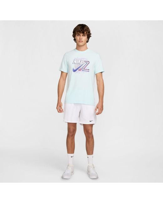 Nike Blue Oz Open Cotton T-Shirt Adults for men