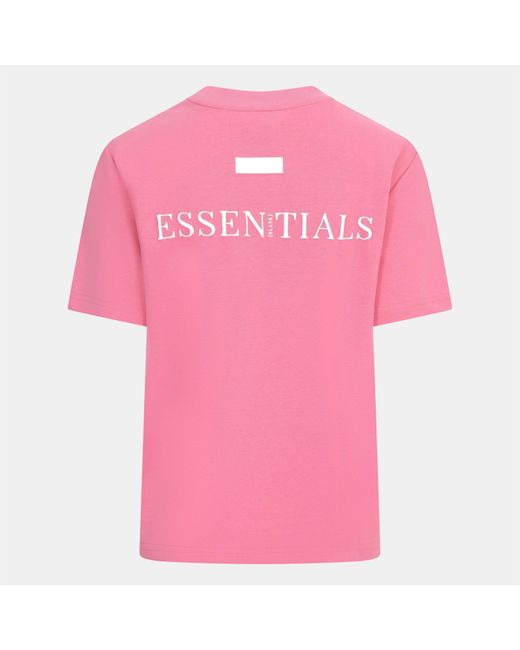 Blank Essentials Pink Blank E Core Puff Print T-Shirt Ladies