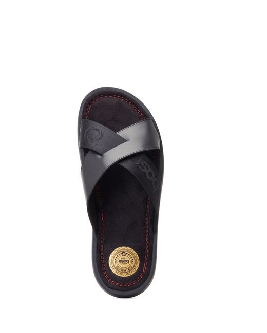 Base London Black Webb Slider for men
