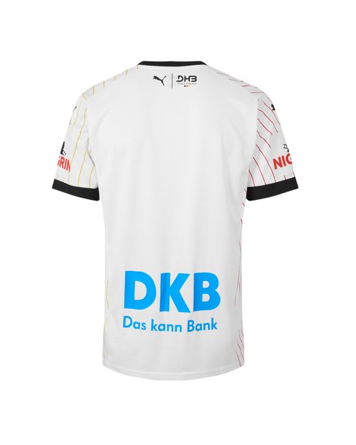 PUMA White Dhb Home Jersey Licensed Short Sleeve Performance T-Shirt for men