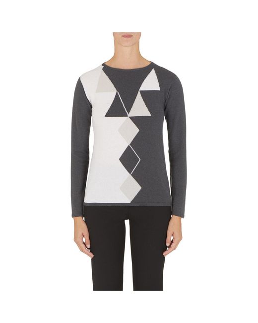 Emporio Armani Gray Crew Sweatshirt