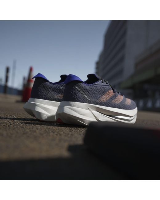 Adidas Blue Adizero Prime X 2.0 Strung Running Shoes for men