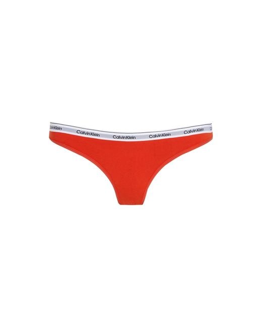 Calvin Klein Orange Logo Thong