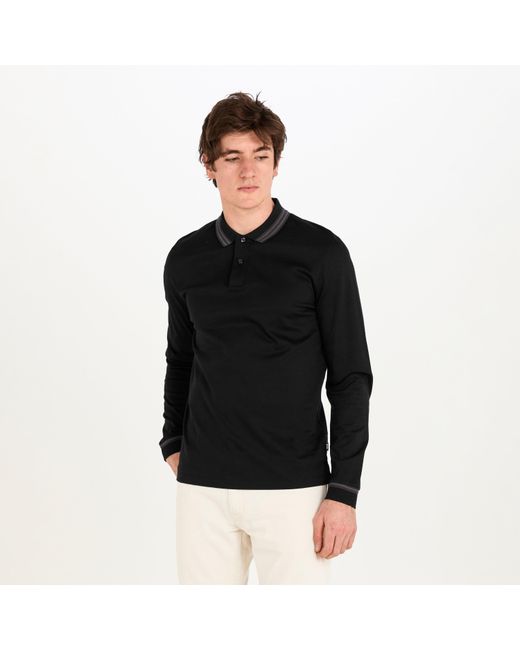 Boss Black H Pleins Long Sleeve Polo Shirt for men