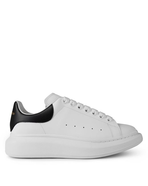 McQueen Gray Oversized Leather Trainers for men