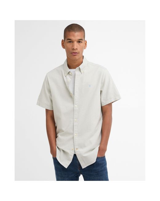 Barbour White Oxtown Shirt for men