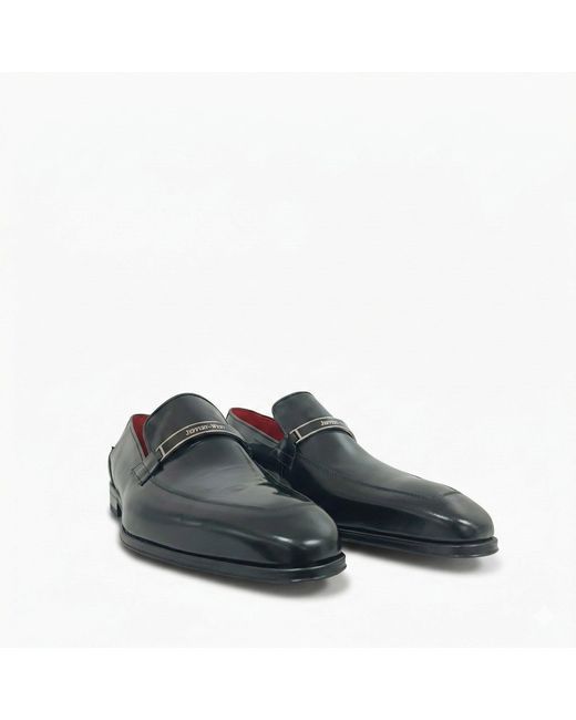 Jeffery West Black Loafers for men
