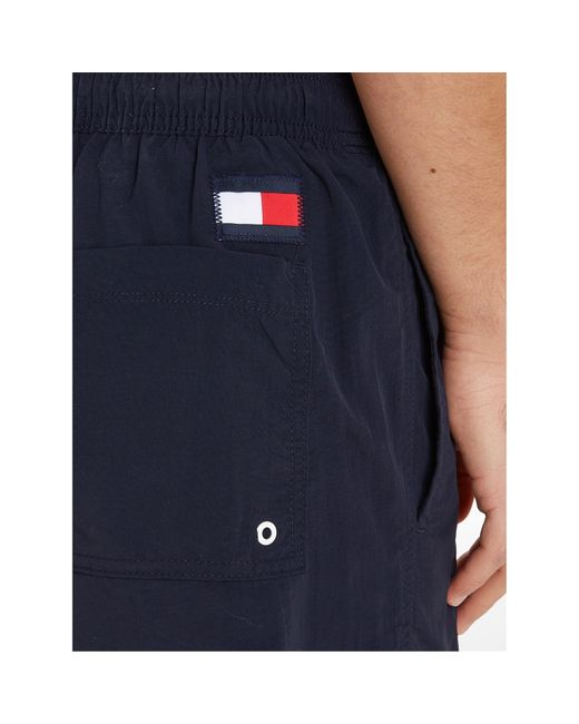 Tommy Hilfiger Blue 's Sf Medium Drawstring Mid Length Swim Shorts for men