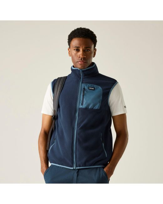 Regatta Blue Frankie Microfleece Gilet for men