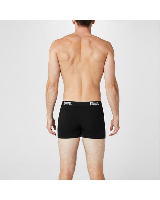 Lonsdale Black Trunk Shorts 2 Pack for men