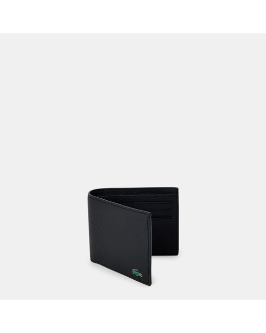 Lacoste Black Billfold Wallet for men