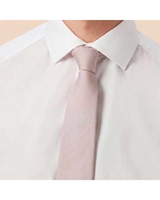 Without Prejudice Natural Allegra Silk Texture Tie for men