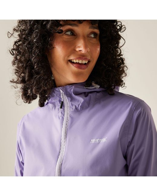 Regatta Purple Pack It Iii Waterproof Jacket
