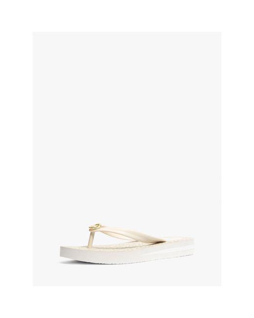 MICHAEL Michael Kors Natural Posie Flip Flops