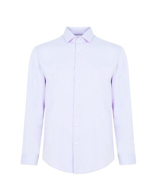 Richard James Blue Aldwych Tailored Fit Dobby Shirt for men