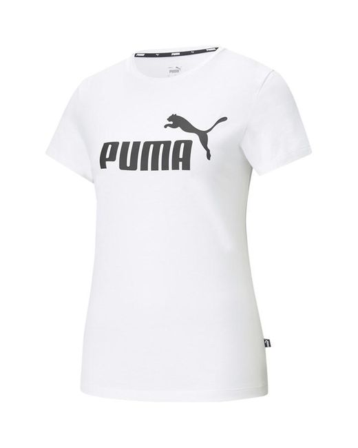 PUMA White Logo 2 Color Tee