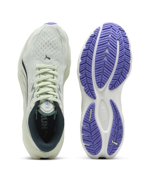 PUMA White Velocity Nitro 4 Everyday Neutral Road Running Shoes