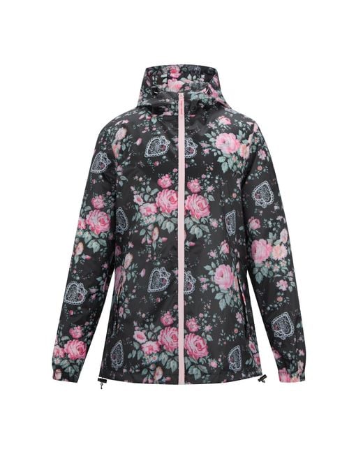 Regatta Black Cath Kidston Waterproof Pack It Jacket