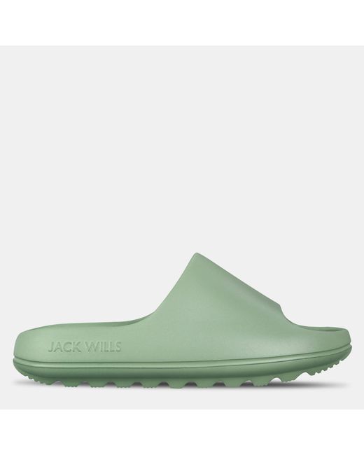 Jack Wills Green Chunky Sliders Ladies