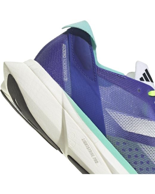 Adidas Blue Adizero Adios Pro Fast Neutral Road Running Shoes
