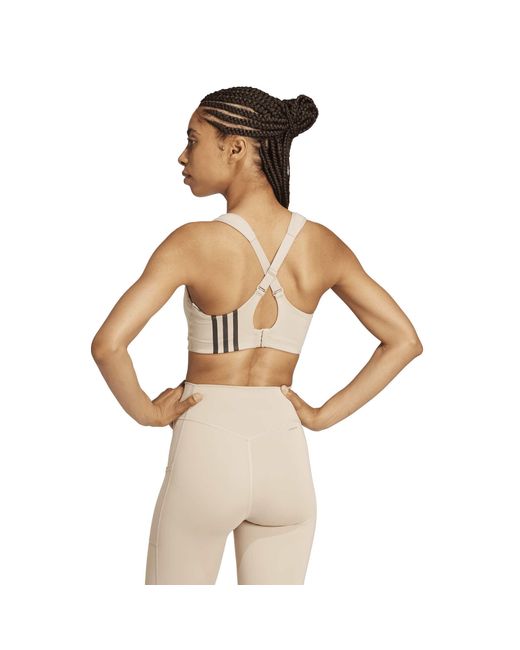 Adidas White Non-Wired High Impact Sports Bra