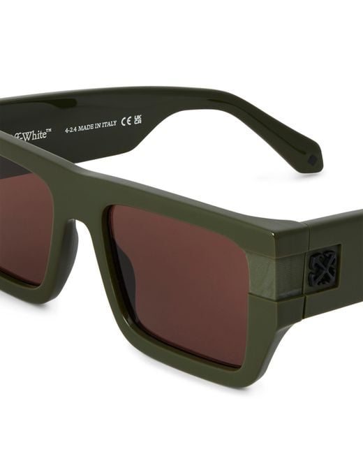 Off-White c/o Virgil Abloh Green Off Chester Sunglasses 99