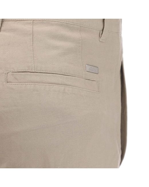 ARMANI EXCHANGE Natural Linen Rayon Twill Shorts for men