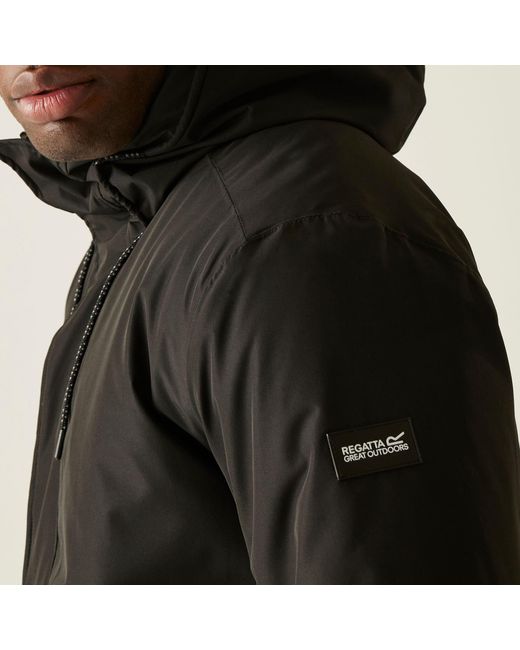 Regatta Black Sterlings Waterproof Insulated Jacket for men