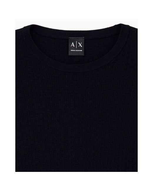 ARMANI EXCHANGE Blue Pullover for men