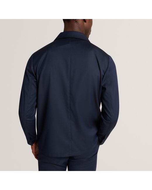 Ted Baker Blue Slim Fit Overshirt for men