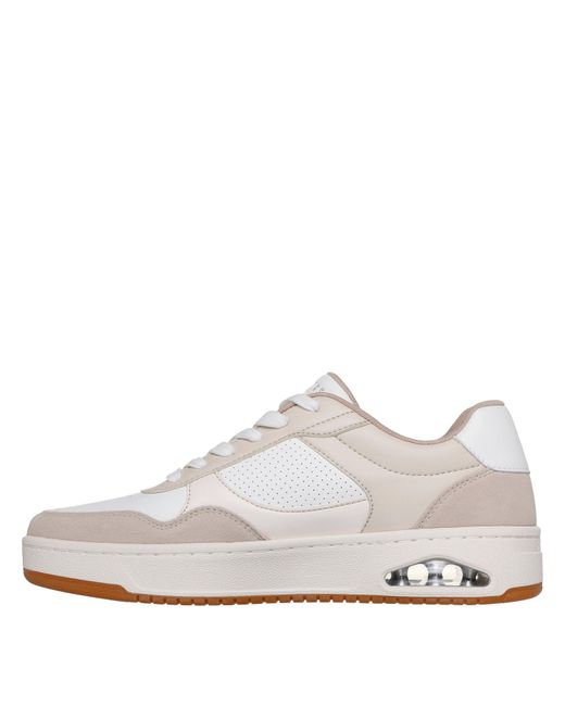 Skechers White Uno Court Trainers for men